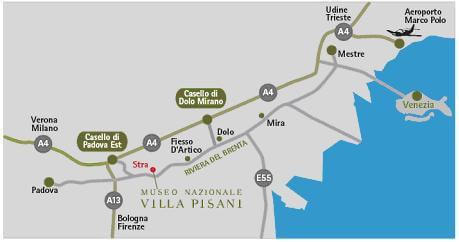 cartina villa pisani