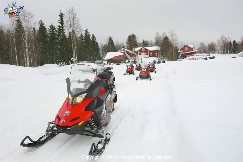 Motoslitta in Lapponia