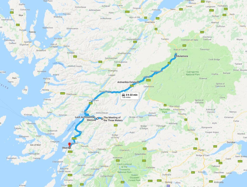 itinerario romantico in Scozia