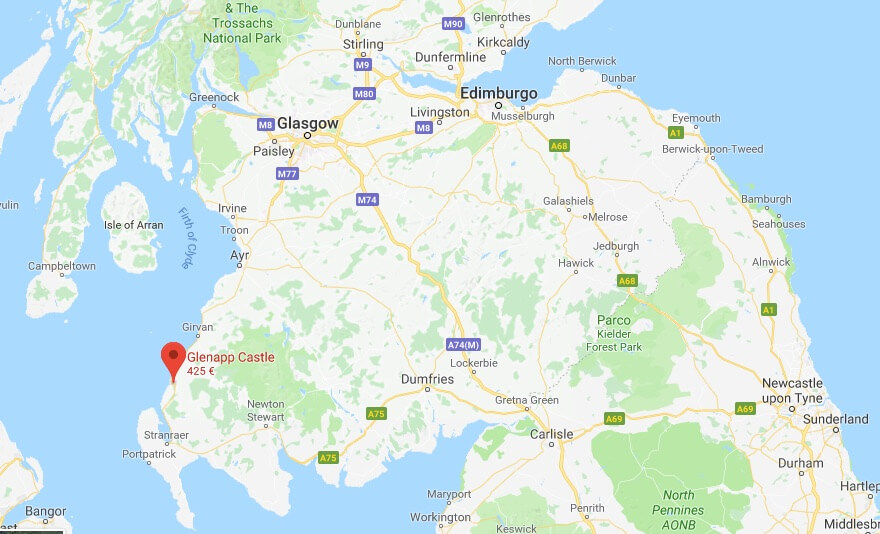 Dormire in un castello in Scozia - Glenapp Castle