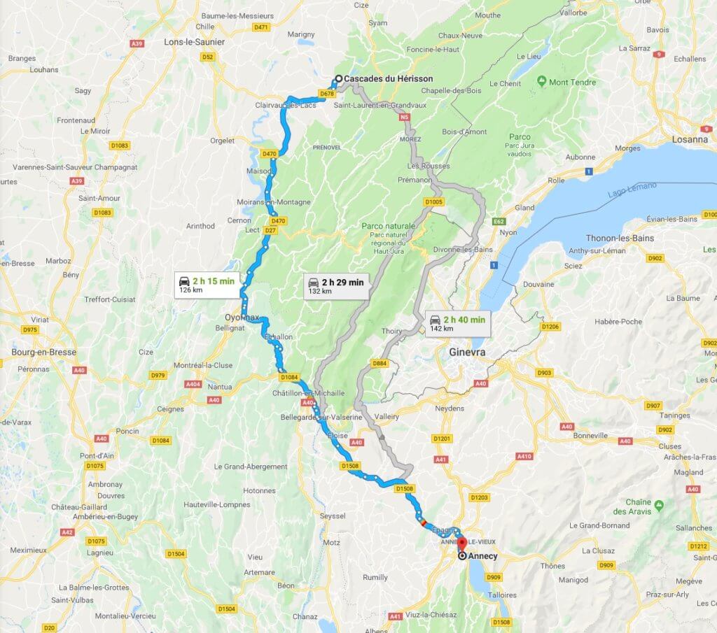 Itinerario in Francia