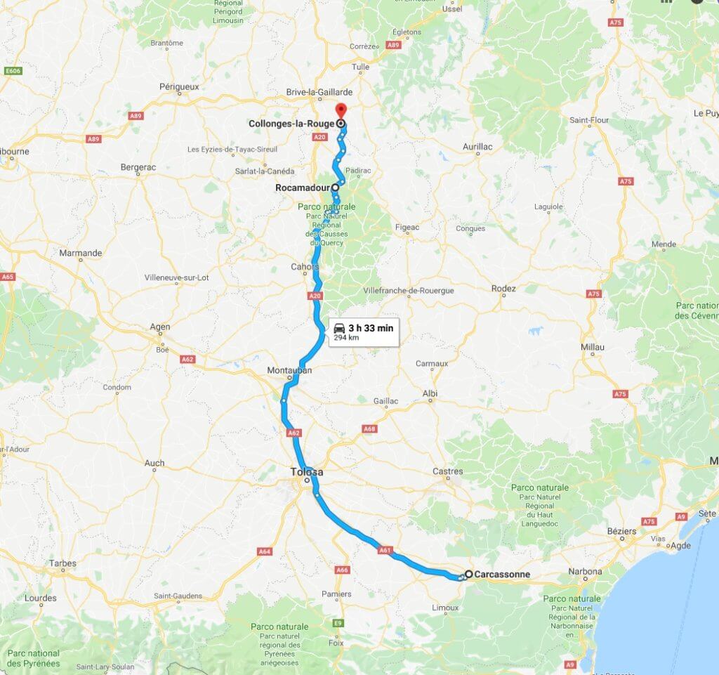 Itinerario in Francia