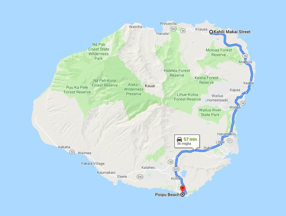 itinerario kauai