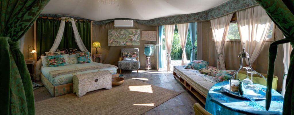 dormire in un glamping