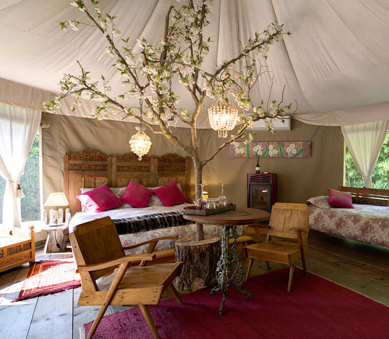 dormire in un glamping