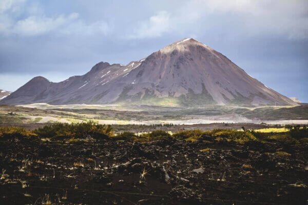 Camminare su un vulcano in Islanda