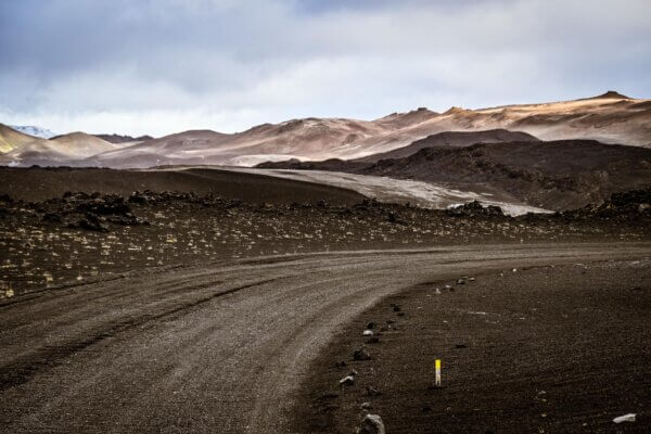 Camminare su un vulcano in Islanda