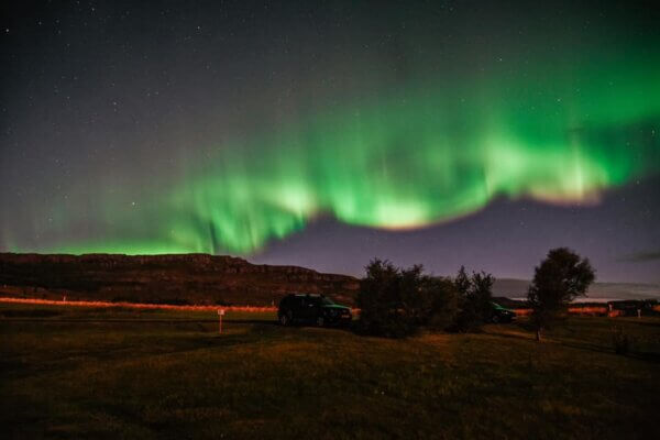 Aurora boreale in Islanda