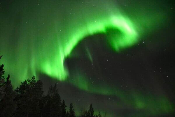 Vedere l'aurora boreale in Svezia