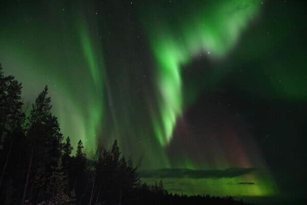 Vedere l'aurora boreale in Svezia