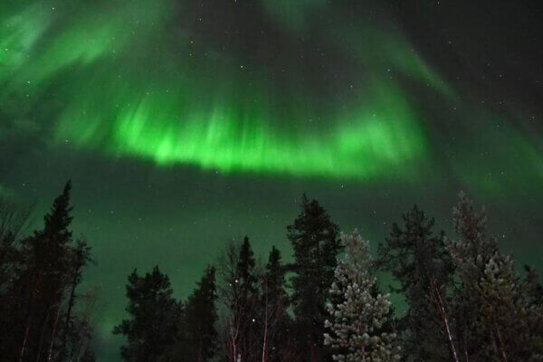 Vedere l'aurora boreale in Svezia