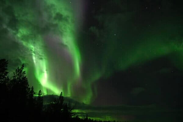 Vedere l'aurora boreale in Svezia