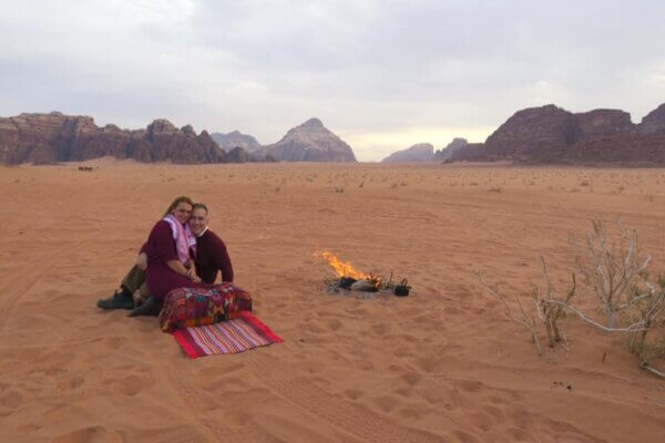 Jeep al Tramonto sul Wadi Rum