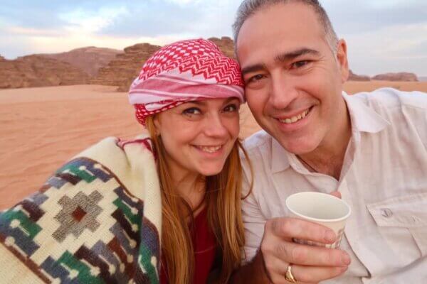 Jeep al Tramonto sul Wadi Rum