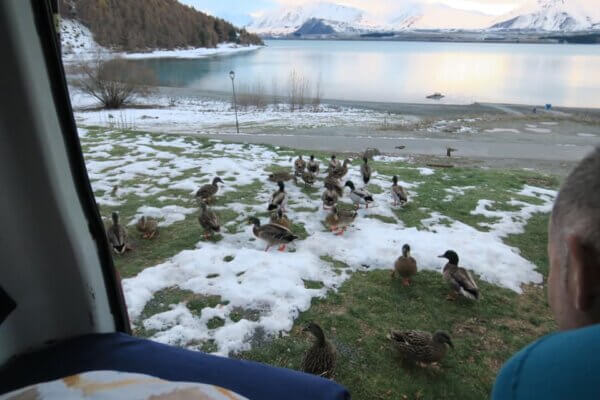 Campeggiare al Lake Tekapo