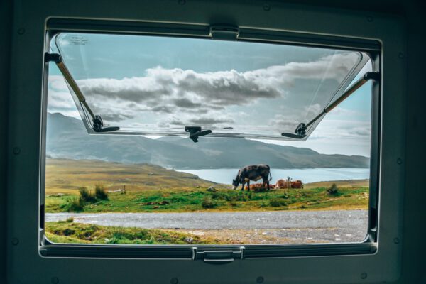 Sosta panoramica in camper a Garve