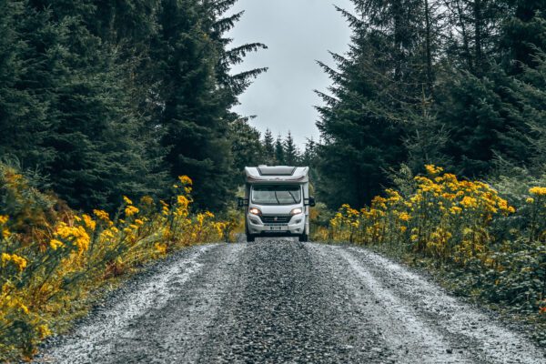 Galloway Forest Park in camper
