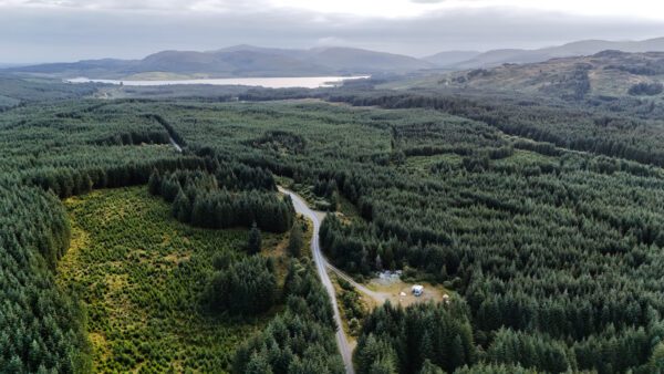 Galloway Forest Park in camper