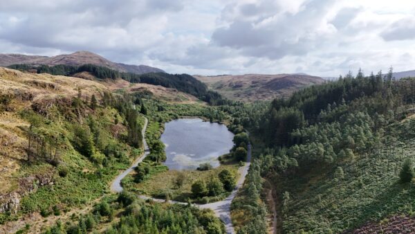 Galloway Forest Park in camper